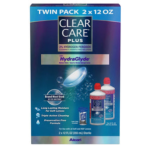 Clear Care Plus with HydraGlyde Twin Pack