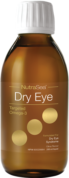 NutraSea Dry Eye Targeted Omega-3 Liquid, Citrus, 200ml