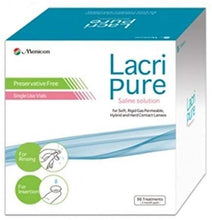 Load image into Gallery viewer, Menicon LacriPure, Rinsing &amp; Insertion Saline - 98 Vials

