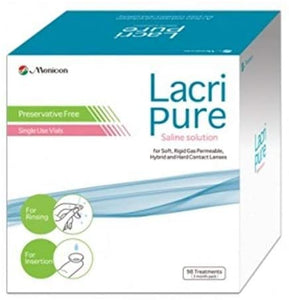 Menicon LacriPure, Rinsing & Insertion Saline - 98 Vials